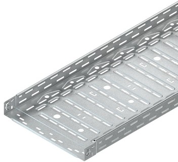 Kabelrinnen Typ RLVC 60.400, mit Ausleger KTA 400 und Hängestiel HU 5050/900, Abstand ≤1500mm, g ≤30kg/m, Deckenmontage