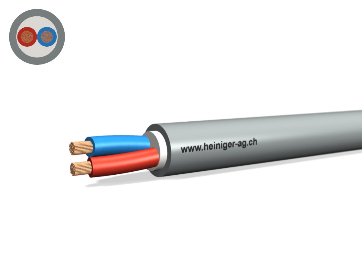 Câble Batterie Cca-flex 2x6 rg/bl gr - LiHH san-hal 0.6/1kV EN 50399
