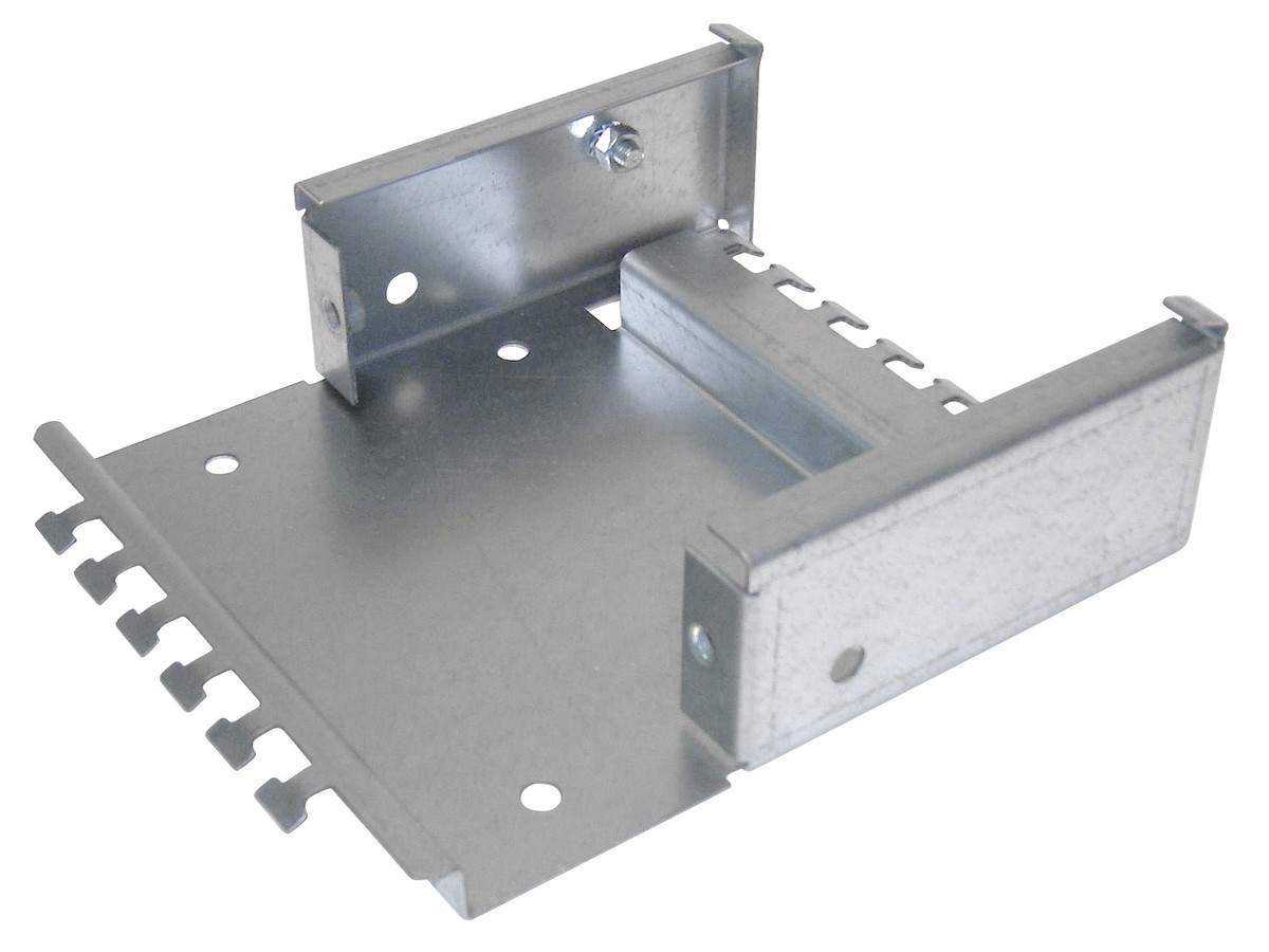 Sammelpunktgehäuse Stahlblech verzinkt - 6 Ports, ohne Frontplatte 6117053
