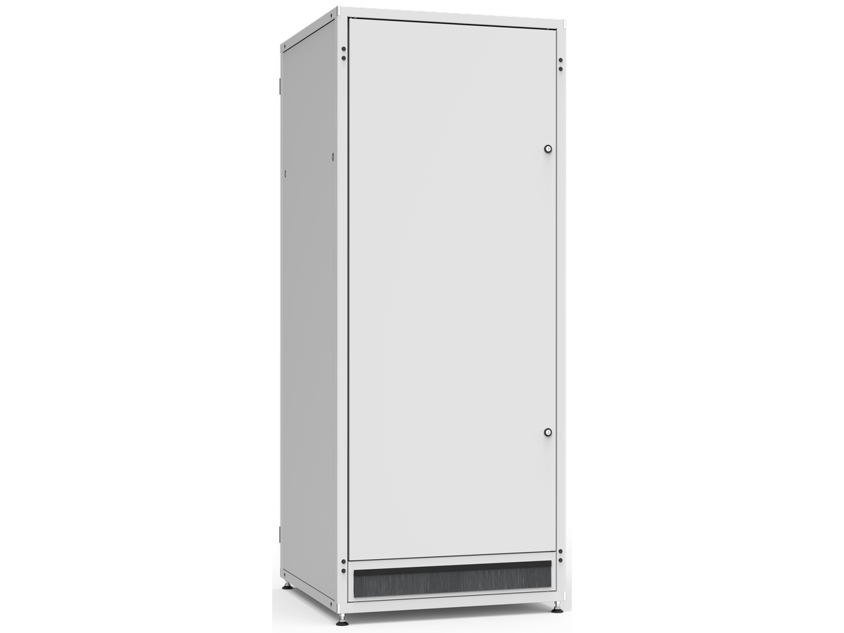 H-Rack 19" H2000xL800xP1000 42UH - Portes tôle perforée et tôle, Complet